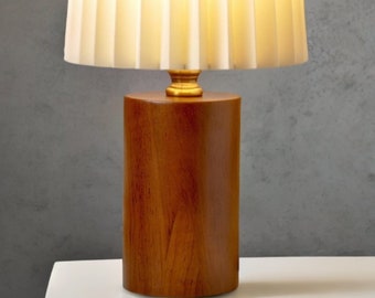 Lampada da scrivania nordica in bambù: luce notturna dall'atmosfera elegante per comodino, tavolino da caffè - Elegante accento decorativo