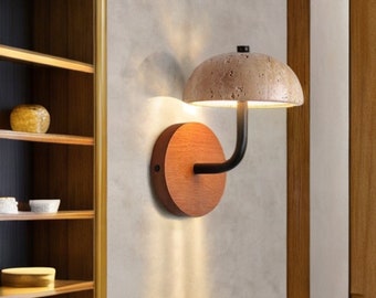 Wall Light - Yellow Marble Mushroom - Nordic Decor and Creative Lamp