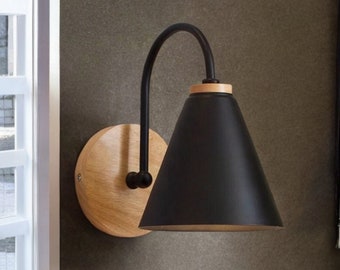 Nordic Wood Wall Lamp: Modern, Creative Design for Bedroom, Living Room, Cozy and Relax Ambiance