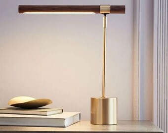 Italy Design Modern LED Table Lamp: Chic Night Light for Living Room, Bedroom, Study - Wood Bedside Decor Lighting