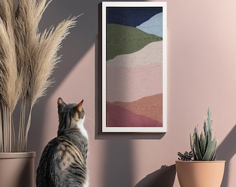 Wall Cat Scratcher — Multi-Color Landscape | 30x57cm