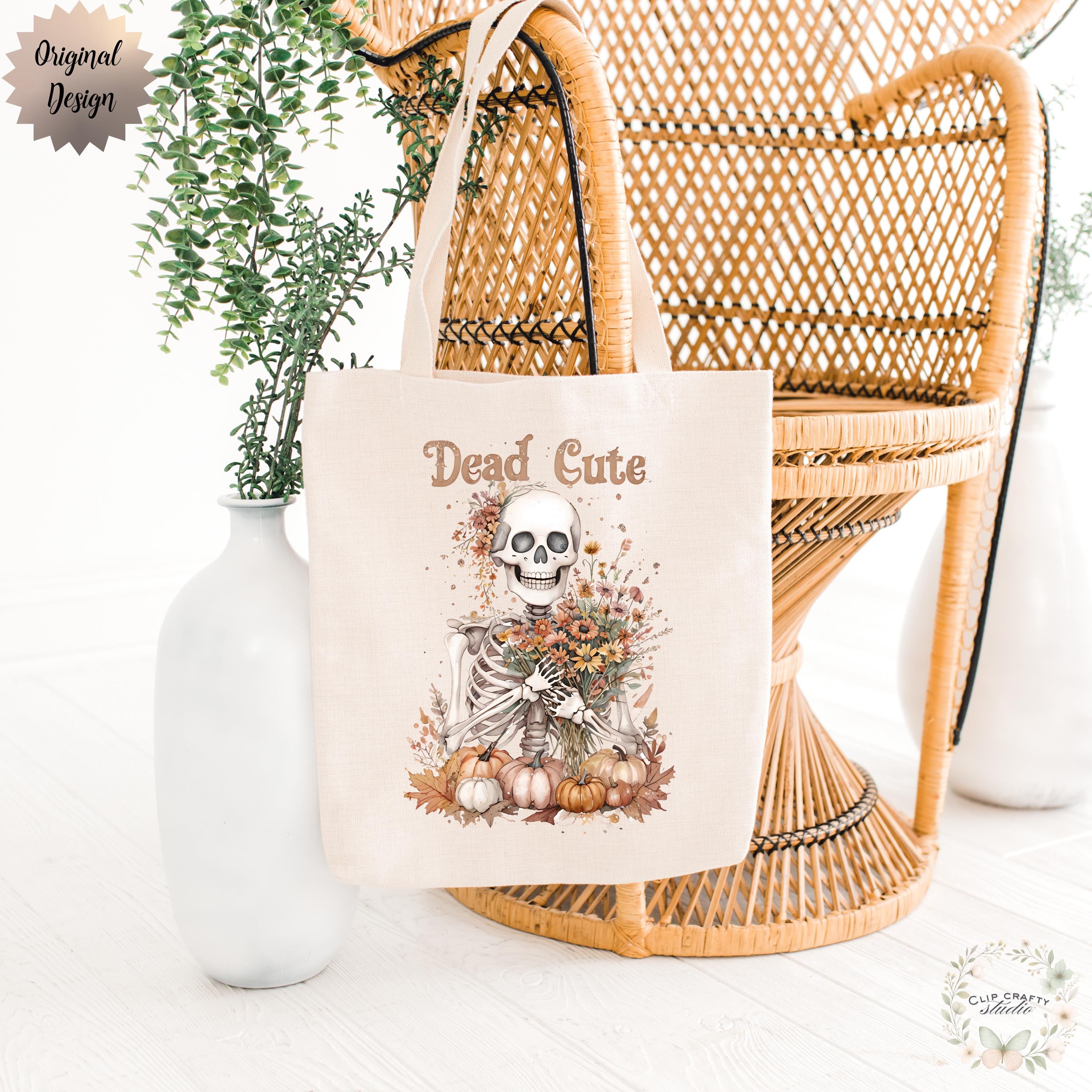 Floral Skeleton Watercolor PNG, Dead Cute Halloween Vibes, Autumn Vibes PNG - Thumbnail 5