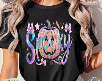 Halloween iriserende png, Halloween png griezelig seizoen png, retro pompoen halloween, vintage halloween, leuke kleurrijke png, digitale download