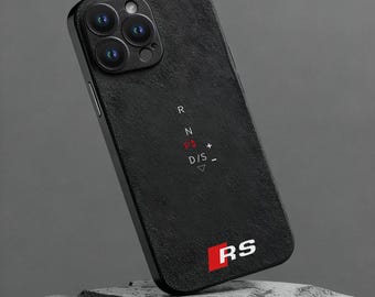 Alcantara Car Phone Case | Racing Car Logo Case | Audi Rs Gearbox Phone Case | For iPhone 17/17 Pro/17 Pro Max 16 15 14 13 12 11 Pro Max XS
