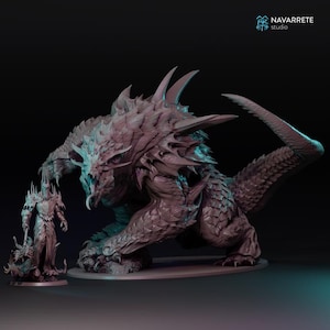 Bravhulg, der Wurm von Vorgath. Alternatives Modell, geeignet für Mesbg 3D UV-Harz.