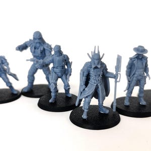 Affaire inachevée, 8 modèles. Imprimé en 3D pour remplacer les images de héros en carton + les socles. Proxy pour l'échelle SW Legion. Produit NON officiel