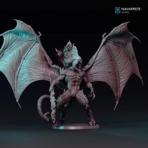 Barzul, Spawn of The Dark Enemy. Alternative model fit mesbg, strategy battle. 3D printed in resin UV.