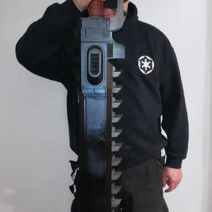 Tronçonneuse marine de science-fiction, imprimée en 3D, accessoire de cosplay.
