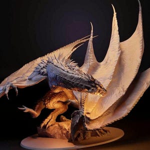 Smok. Druk 3D, żywica 8k UV. Najwyższa jakość.