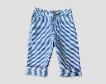 Preloved Kids Ralph Lauren Stripe Trousers Blue 6-9M