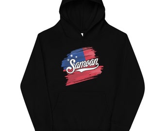 Samoa Brush Flag Youth Hoodie