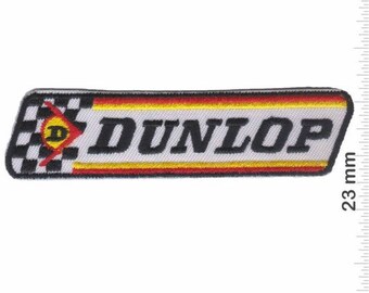 Parche bordado Dunlop Gold Red_1, insignia, apliques para planchar