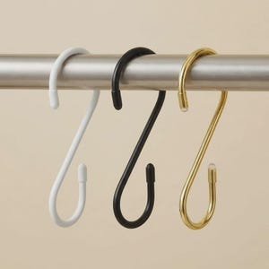 Curtain Rod Hook for Suncatchers & Window Plants | No‑Drill Curtain Pole Attachment | Crystal Hanger | Window Decor Plant Holder