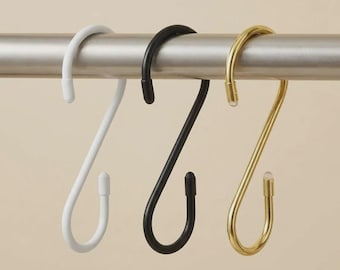 Curtain Rod Hook for Suncatchers & Window Plants | No‑Drill Curtain Pole Attachment | Crystal Hanger | Window Decor Plant Holder