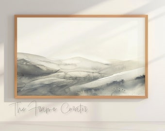 Rolling Hills Frame TV Art: Abstract Watercolor Landscape (Digital Download)
