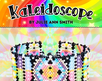 Julie Ann Smith Designs KALEIDOSCOPE Odd Count Peyote Bracelet Pattern