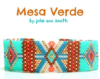 Julie Ann Smith Designs MESA VERDE Odd Count Peyote Bracelet Pattern