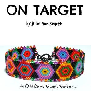 Julie Ann Smith Designs ON TARGET Skinny Mini Odd Count Peyote Bracelet Pattern