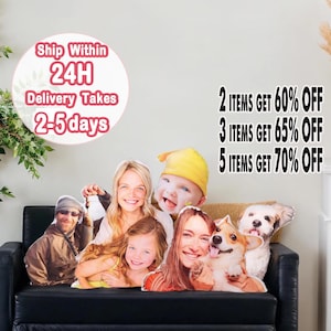 Meilleur cadeau de fête des mères, coussin personnalisé, coussin personnalisé à partir d'une photo, poupée de dessin animé, cadeaux d'anniversaire 3D pour amoureux des chiens