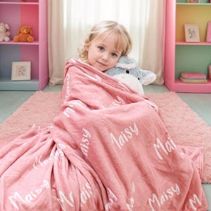 Gepersonaliseerde flanellen deken met naam, aangepaste naamdeken voor verjaardag, babynaamdeken, vaderdagcadeau voor hem, cadeau thuiskomen