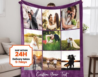 Domina Pubblicità Coperta Personalizzata con Foto. Plaid Personalizzato. Coperta