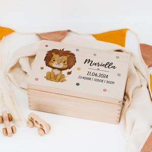 Personalisierte Erinnerungskiste (001.01) Geschenk zur Geburt, Geburtstag umweltfreundlich Holz handgefertigt Baby Kind Taufe Box