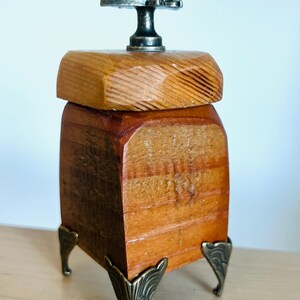 Tiny BARN WOOD box, OOAK handmade for trinkets, treasures and more! "Bee"