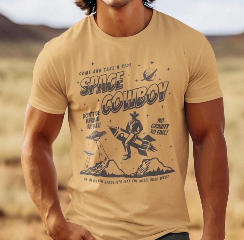 Space Cowboy Lance Bass NSYNC Inspired Reunion Concert T Shirt Justin Timberlake JC Chasez Better Place EITIW Forget Tomorrow World Tour image 1
