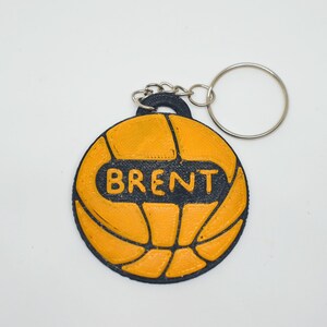 3d Printed NETBALL SPORTS Lover KEYCHAIN, Personalized Name Bag Tag and ...