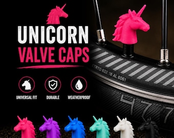 Unicorn Tyre Valve Caps | Cute Car Accessories | 3D Printed Valve Stem Caps | Gift for Car Lovers