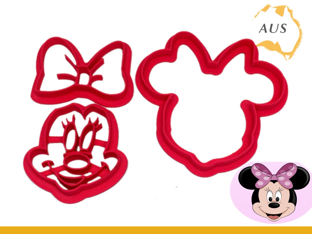 Minnie Mouse Cookie Cutter | Disney Biscuit Baking Cake Mold Stamp ...