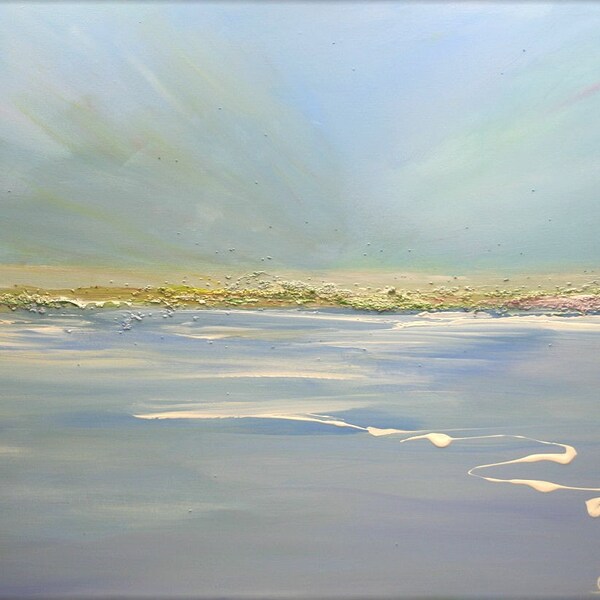 SALE TODAY ONLY  36x24 Tranquil Seascape Series Original Painting by Cellini