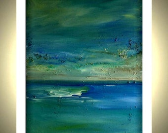 Seascape Ocean Giclee Print From Original Painting Pearls of Tranquility  11 X 14 Fine Art Giclee Inks