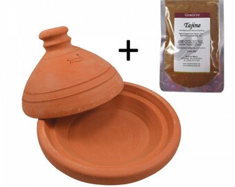 marokkanische Tajine Aladin 4-5 Personen unglasiert 30cm Ø