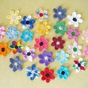 Heavenly Angels, Hand Crochet applique or embellishment Choose Your Colors, Single Color Or Maybe 2 or 3 Colors image 4