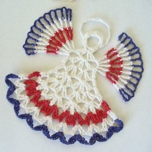 Heavenly Angels, Hand Crochet applique or embellishment Choose Your Colors, Single Color Or Maybe 2 or 3 Colors image 3