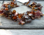 keshi pearl and shell mermaid fringe bracelet