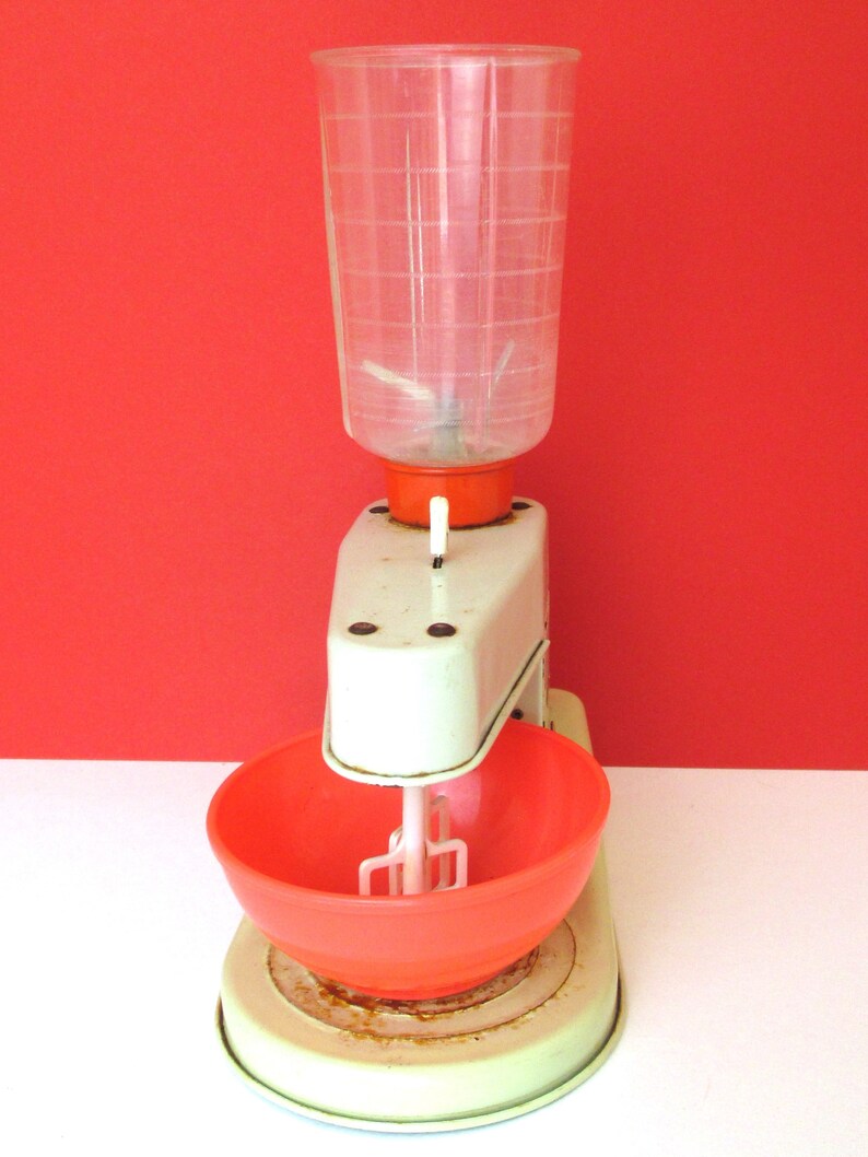 Vintage Toy Blender Mixer from Gama 1950s Tin Kitchen Etsy