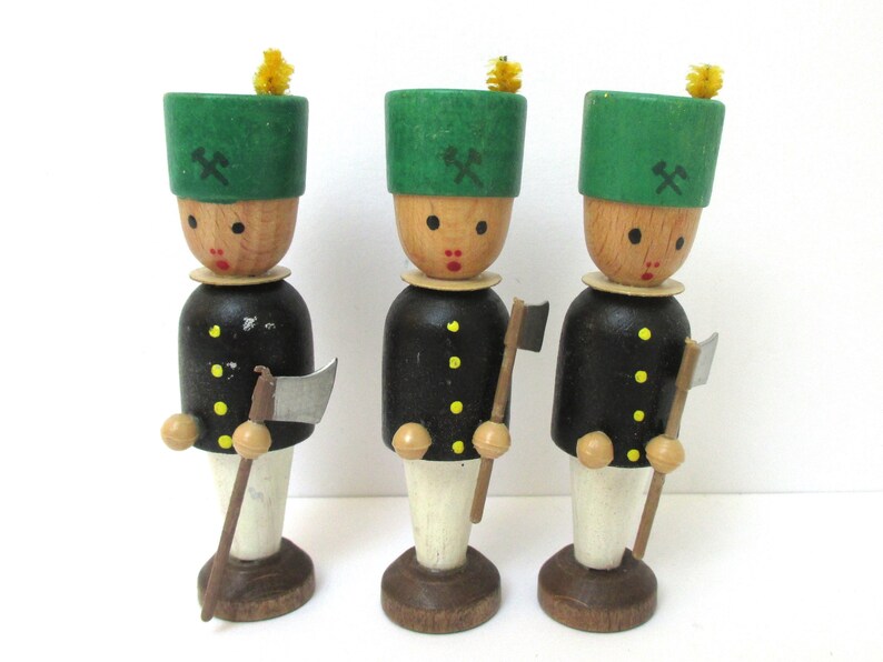 Wooden Rustic Nutcracker Soldier Christmas Ornament