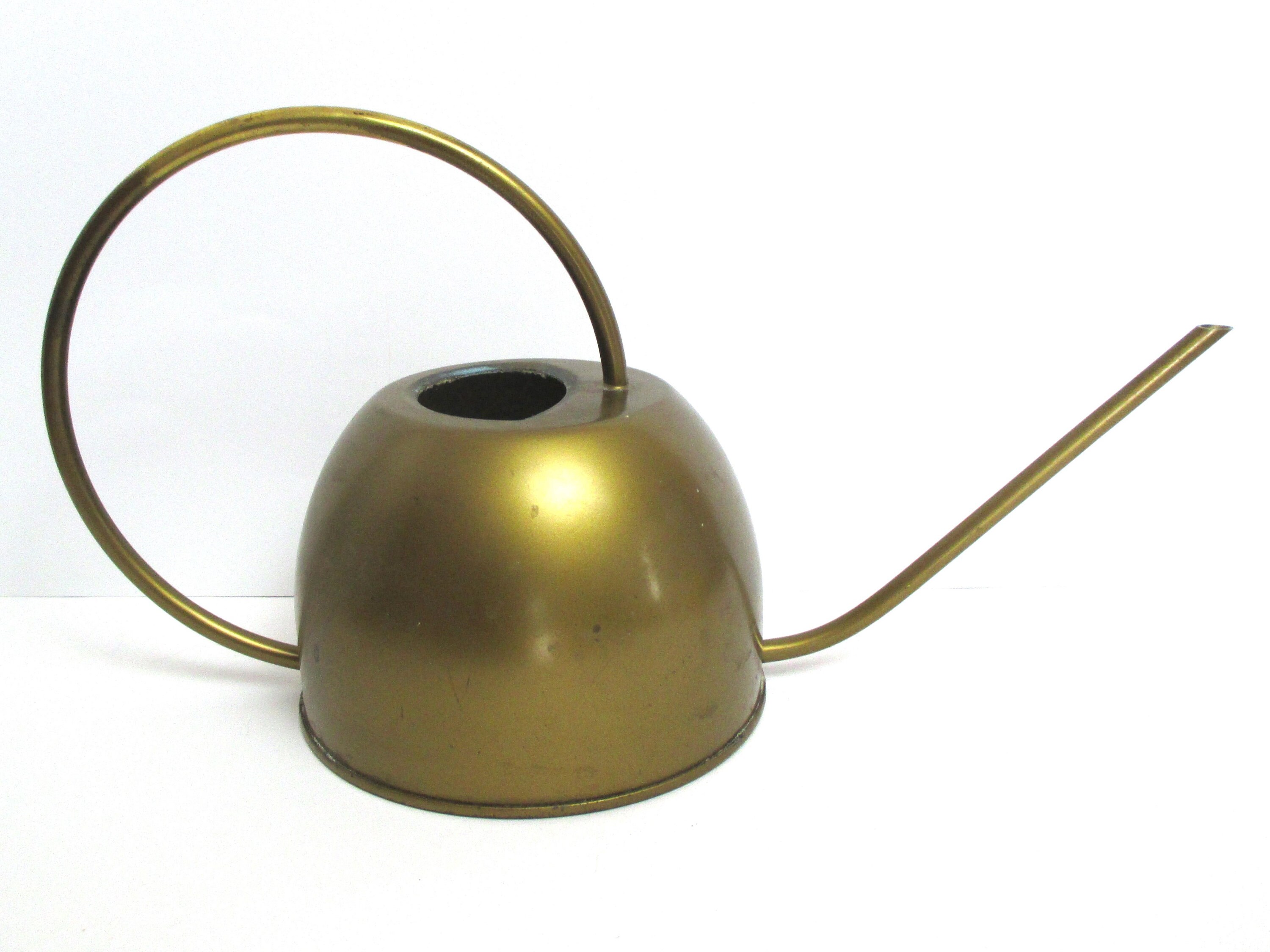 Brass Watering Can Vintage 1970s Indoor Gardening Gift Idea Etsy