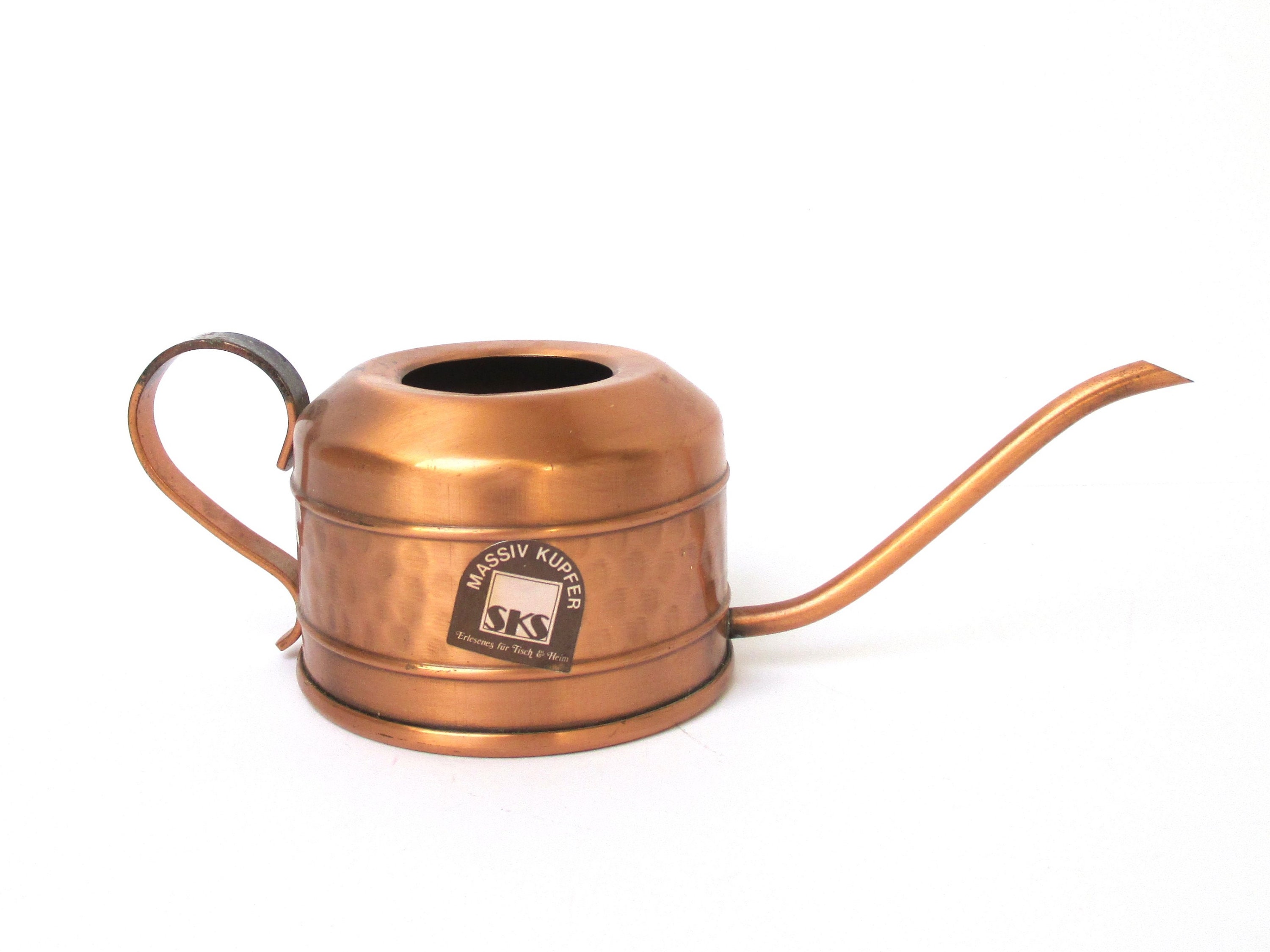 Mini Copper Watering Can Hammered Copper Vintage Gardening Etsy