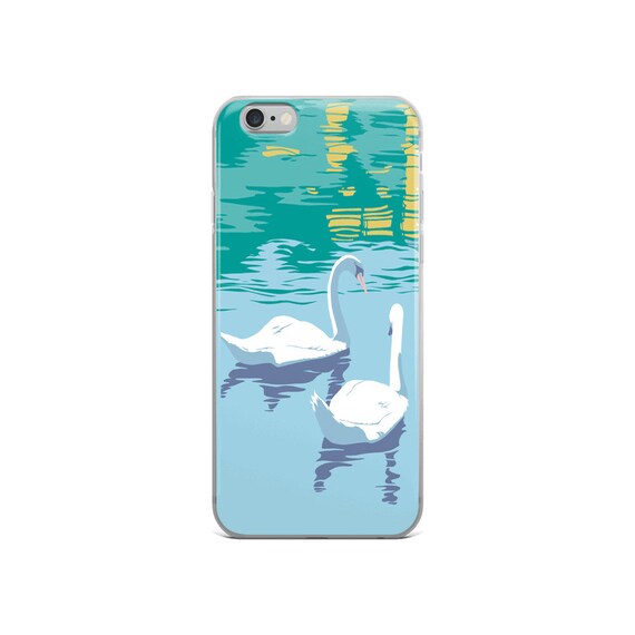 Swans Iphone 6 Plus Case 6s Plus 6 6s 7 Plus 8 Plus 7 Etsy