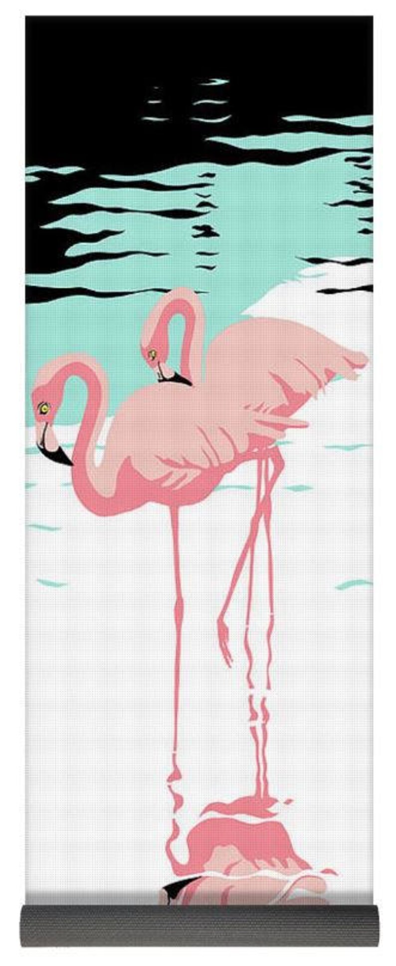 Pink Flamingos Pop Art Yoga Mat Retro Gym Pad Florida Beach Etsy