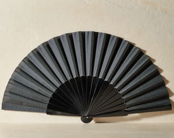 Spanish Hand Fan Amira Black, 32 cm, Pericon, Flamenco