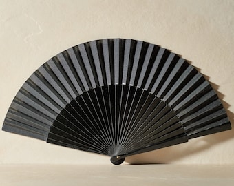 Spanish hand fan - pile black