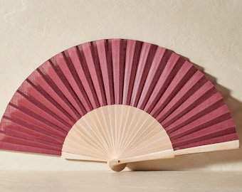 Spanischer Handfächer Carla Weinrot, kleiner Preis, für jeden Tag
