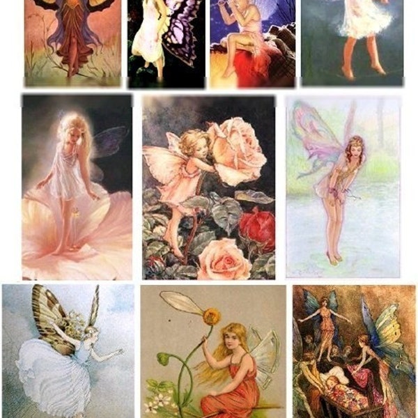 A Fairys Life No. 2 - Vintage Illustrations - Digital Collage Sheet - Instant Download
