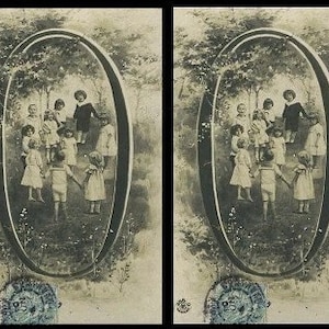 1906 francés parisino boda y banquete mesa números 0-9 - conjunto de hojas de Collage Digital de diez