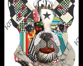 Pop Art Französische Bulldogge - 5x7 Art Print