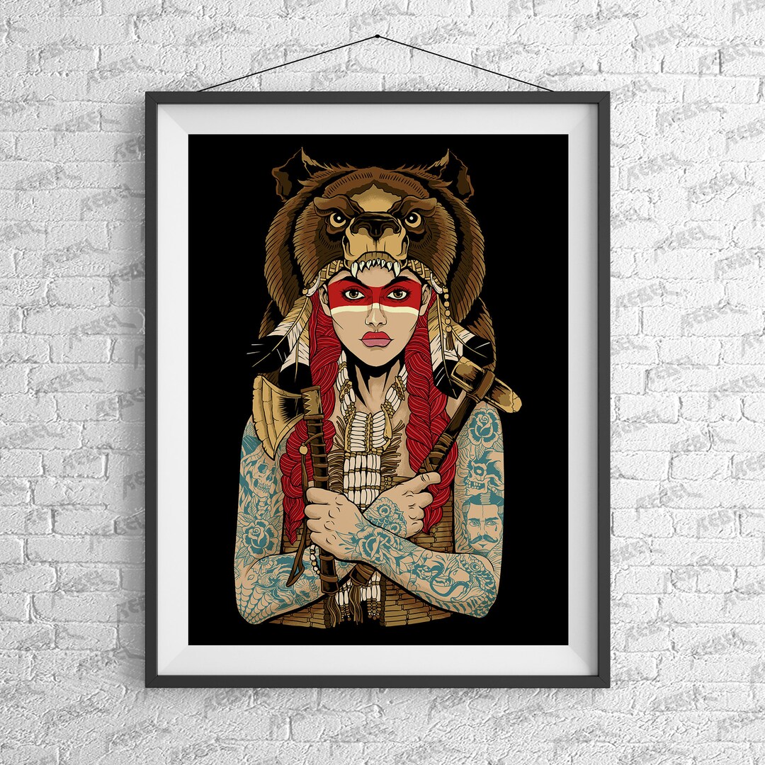 The Native One Art Print - Tattoo, Office, Alt, Alternative ...